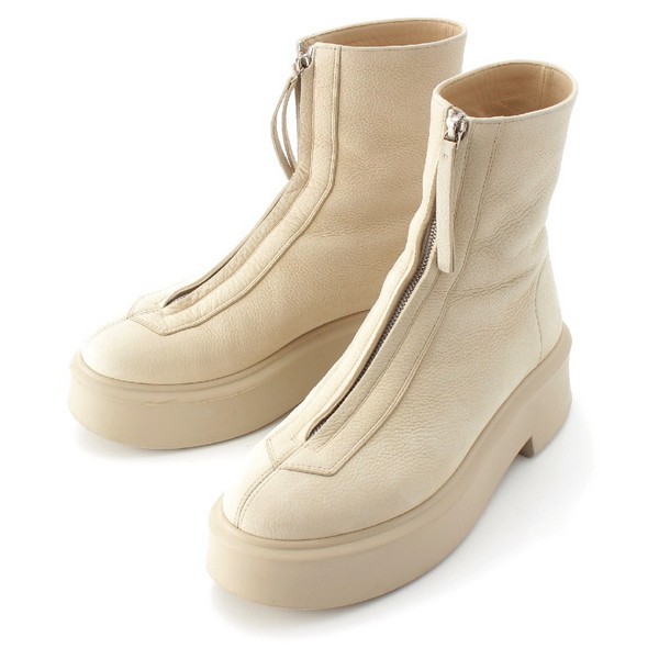 UE THE ROW Zipped Boot 1 U[ tgWbv AN V[g u[c V[Y ItzCg x[W 38