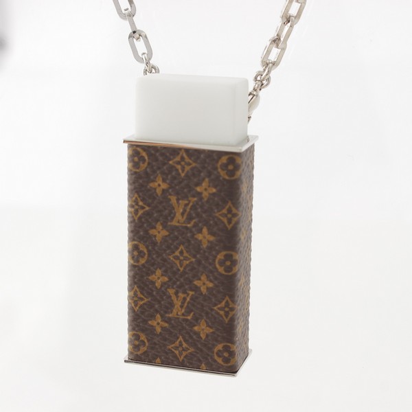 ルイヴィトン LOUIS VUITTON 21AW モノグラム LVラバー 消しゴムモチーフ 2way ブローチ ネックレス ペンダント MP3152  ブラウン 中古 通販 retro レトロ