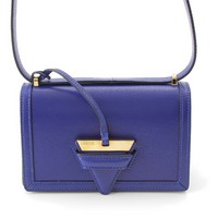 ロエベ LOEWE バルセロナ スモール レザー ショルダーバッグ 302.74.P39 ブルー