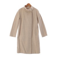 マックスマーラ MAX MARA ウール カシミヤ 白タグ ロング スタンドカラー コート 11-01-60393 ベージュ 40