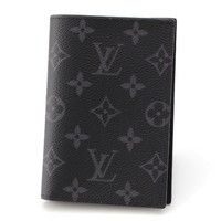 ルイヴィトン LOUIS VUITTON モノグラムエクリプス クーヴェルテュールパスポール パスケース M64501 ブラック