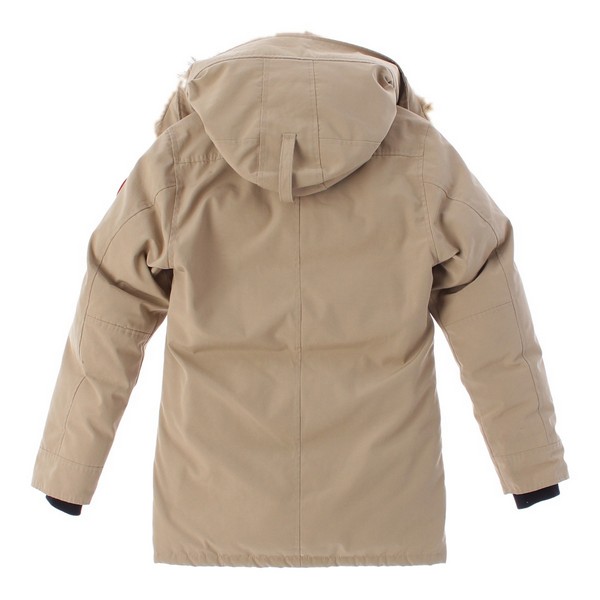 カナダグース CANADA GOOSE JASPER ポリエステル ファー ワッペン ダウンジャケット コート 68F8490 ベージュ XS 中古  通販 retro レトロ