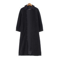 コムデギャルソン COMME des GARCONS 93AW ウール 切替 比翼 ロング コート アウター GC-04004S ブラック S