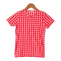 コムデギャルソン COMME des GARCONS 97SS ボディミーツ ギンガムチェック カットソー チビTシャツ トップス GT-100040 レッド