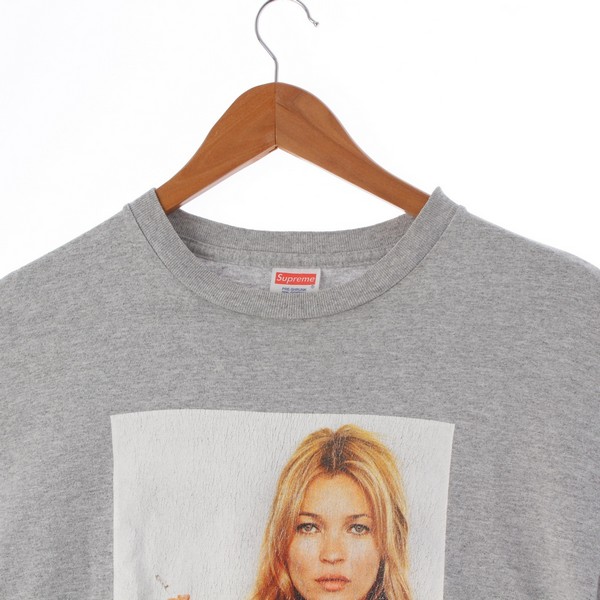 シュプリーム Supreme 12SS コットン Kate Moss Tee ケイトモス プリント 半袖Ｔシャツ トップス カットソー グレー M  中古 通販 retro レトロ