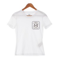 エルメス HERMES 23SS コットン シェーヌダンクル ローププリント 半袖Ｔシャツ カットソー トップス 3E4625DL ホワイト 34