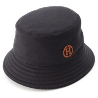 エルメス HERMES 23SS コットン FRED フレッド Hサークル ロゴ ハット 帽子 ブラック 60