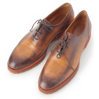 ベルルッティ Berluti レザー アレッシオ レースアップ プレーントゥ ドレスシューズ ブラウン 8.5