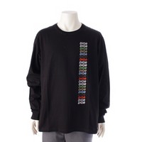 ディオール Dior 24SS コットン マルチカラーロゴ 長袖Ｔシャツ トップス カットソー 413J642A0817 ブラック L