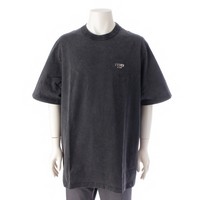 フェンディ FENDI コットン ロゴ オーバーサイズ 半袖Ｔシャツ トップス カットソー FY1217 グレー L