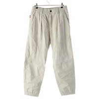 モンクレール MONCLER 22年 PANTALONE SPORTIVO ロゴ コーデュロイ パンツ ボトムス アイボリー 44