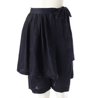 コムデギャルソン COMME des GARCONS AD1988 トリアセテート ラップデザイン 変形スカート ショートパンツ GP‐110310 ネイビー -