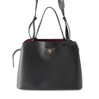 プラダ PRADA サフィアーノ 2way ショルダー ハンドバッグ トートバッグ ブラック