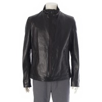 ヨウジヤマモトプールオム Yohji Yamamoto POUR HOMME 14SS ラムレザー ノーカラー シングル ライダースジャケット アウター HG-Y08-700 ブラック 3