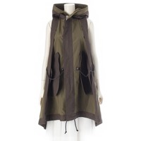 サカイ Sacai 24SS Taffeta Hooded Vest ミリタリー フーデッド ベスト 24-07215 カーキ 2