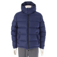 モンクレール MONCLER 15年 MONTGENEVRE ウール フード ダウンジャケット アウター ブルー 2