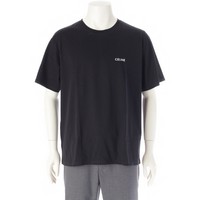 セリーヌ CELINE コットン ロゴ ルーズ クルーネック スクリーンプリント 半袖Ｔシャツ 2X43C671Q ブラック L