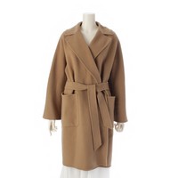 マックスマーラ ウィークエンド Max Mara Weekend 22AW ヴァージンウール ベルト付 ラップコート アウター アウター 50160329674 ブラウン 36