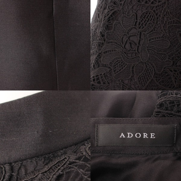 アドーア(ADORE) 20SS ウーリーヤーンコードレース ワンピース 0140354