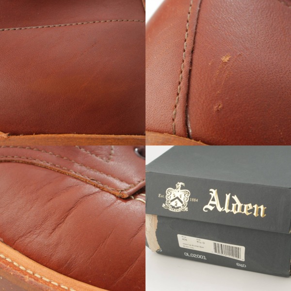 【品質保証得価】オールデン　Alden レースアップブーツ　箱・袋あり 靴