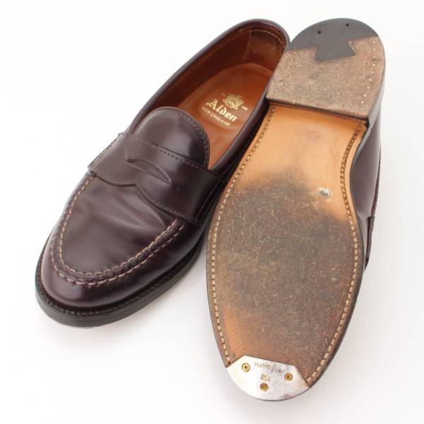 オールデン(Alden) メンズ コードバン コインローファー シューズ 革靴