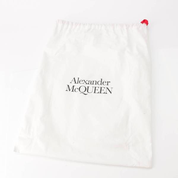 アレキサンダーマックイーン Alexander McQueen メンズ レザー×キャンバス ロゴ トートバッグ ブラック 中古 通販 retro レトロ