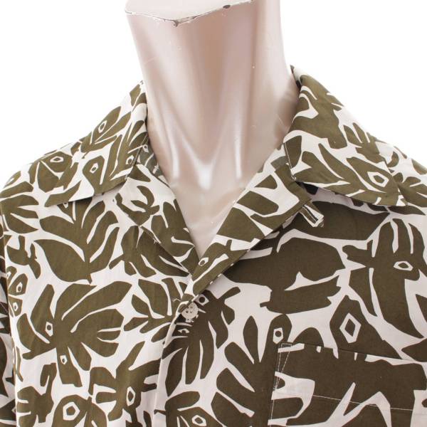 マルニ(Marni) メンズ 20SS leaf print オープンカラー 半袖 開襟