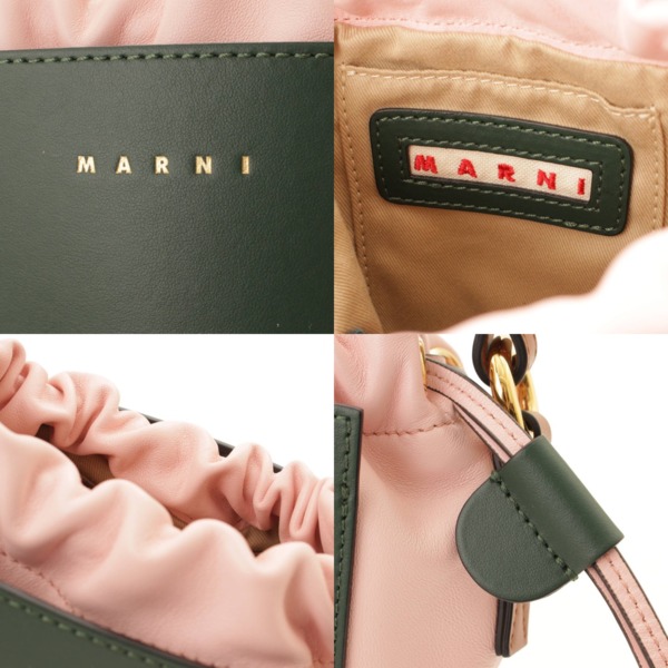 マルニ(Marni) 2021 GUSSET ガセットミニ レザー ショルダーバッグ