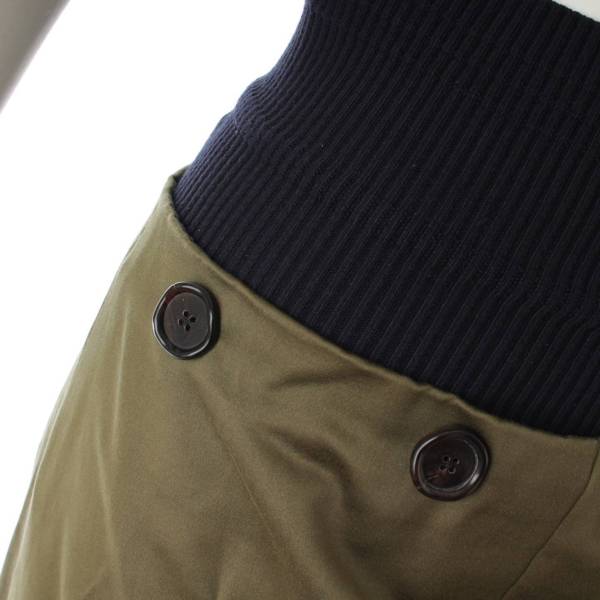 マルニ(Marni) 20SS ハイウエスト ボタンデザイン ロングスカート