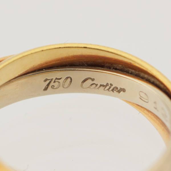 カルティエ Cartier パンテール トリニティ エメラルド オニキス 750YG K18 リング 指輪 50 10.9g 中古 通販 retro  レトロ