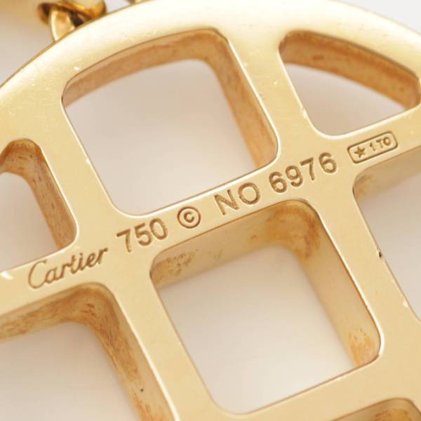 Cartier 【カルティエ】Cartier　パシャグリッド ダイヤモンド 750YG ネックレス ペンダント ゴールド 21.3g 【正規品保証】203280