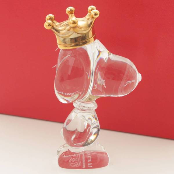 バカラ(BACCARAT) キング スヌーピー 王冠 クリスタル ガラス オブジェ 