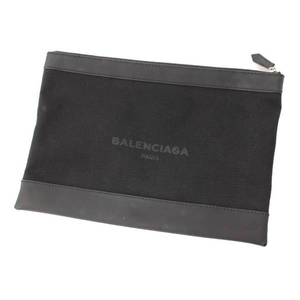 バレンシアガ(Balenciaga) メンズ ネイビークリップM キャンバス