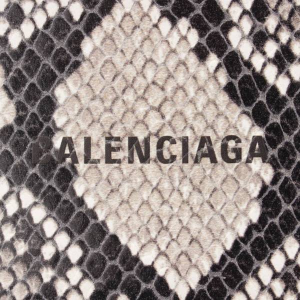 バレンシアガ(Balenciaga) パイソン ロゴ コインケース カードケース