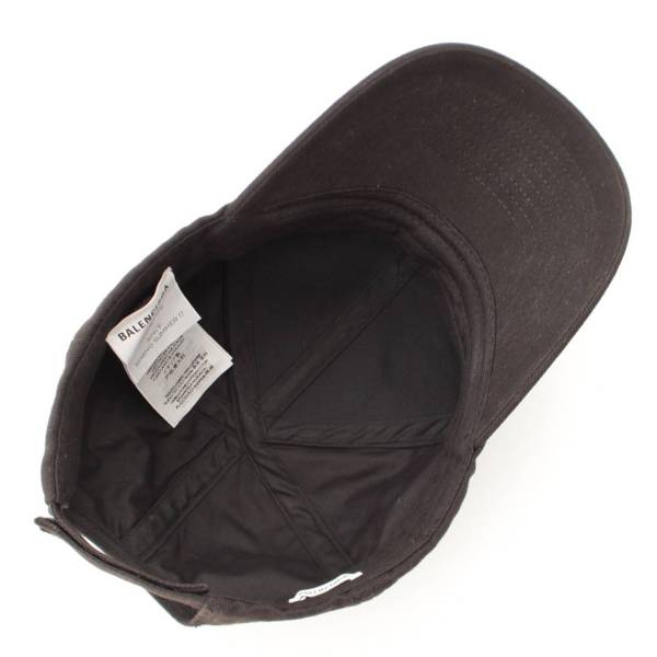 バレンシアガ(Balenciaga) ベースボールキャップ 帽子 ブラック L58