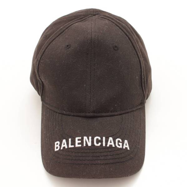 バレンシアガ(Balenciaga) ロゴ ベースボール キャップ 531588 ブラック L 59 中古 通販 retro レトロ