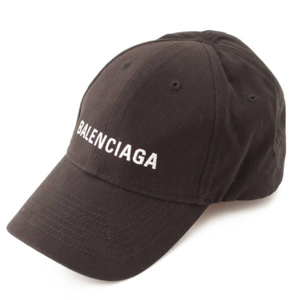 バレンシアガ(Balenciaga) ベースボールキャップ 帽子 ブラック L59 
