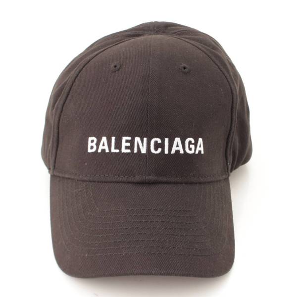 バレンシアガ(Balenciaga) ベースボールキャップ 帽子 ブラック L59 ...