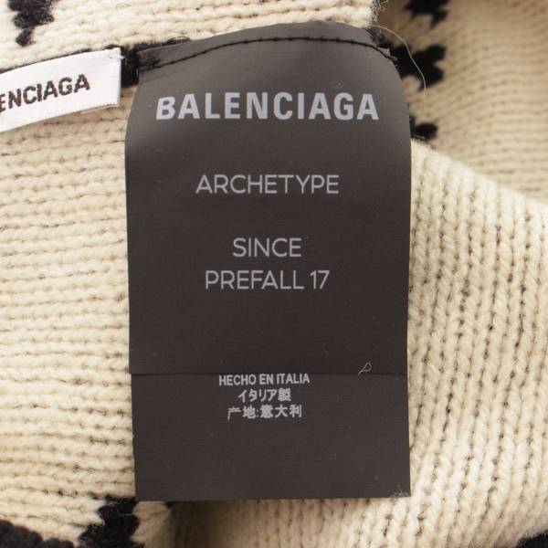 バレンシアガ(Balenciaga) 18AW ロゴ ビーニー ニットキャップ ニット