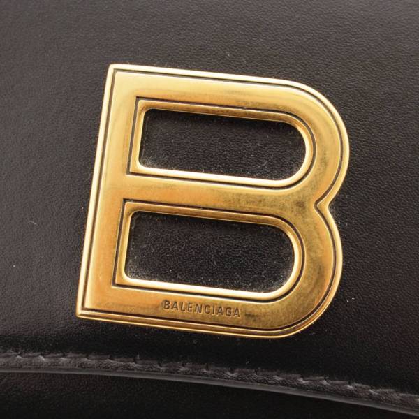 バレンシアガ Balenciaga 現行品 アワーグラス ミディアムウォレット 折り財布 ブラック 中古 通販 Retro レトロ