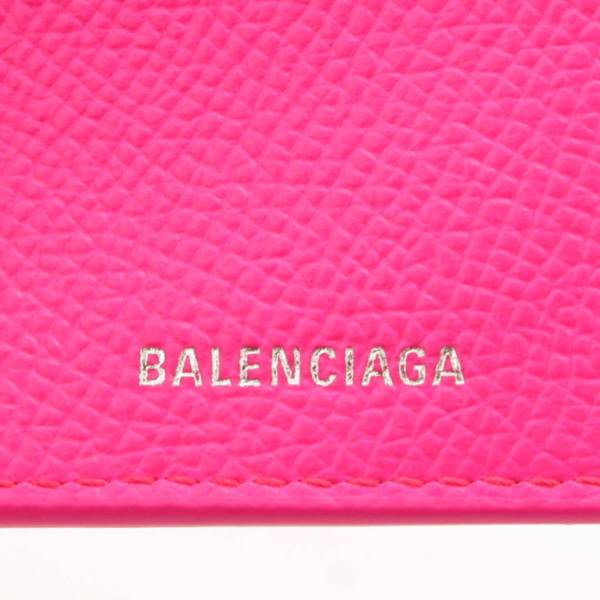 バレンシアガ(Balenciaga) BB レザー ミニ ウォレット 折財布 601387