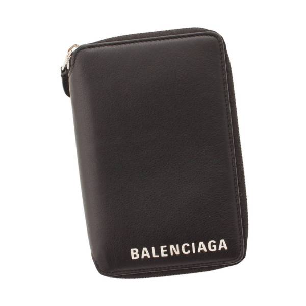 バレンシアガ(Balenciaga) ロゴプリント コンパクト ラウンドジップ