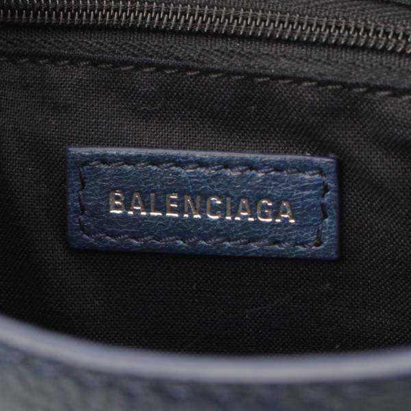 バレンシアガ Balenciaga レザー ミニシティ 2WAY ショルダーバッグ ハンドバッグ 519938 ネイビー 中古 通販 retro レトロ