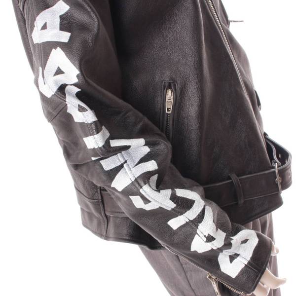 バレンシアガ(Balenciaga) メンズ ペインテッド バイカージャケット 
