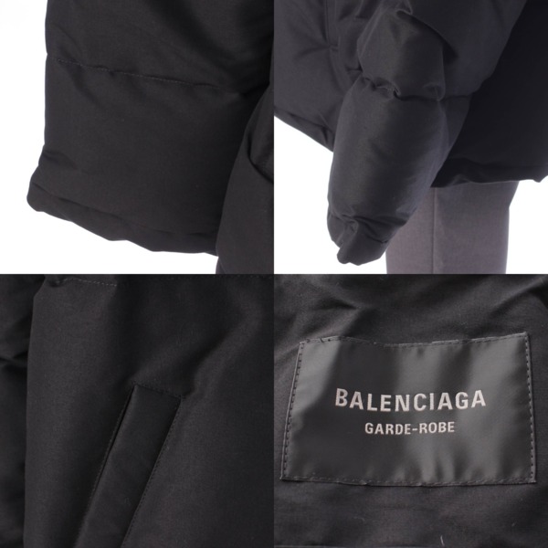 バレンシアガ Balenciaga 23AW メンズ BOXY PUFFER ボクシーパファー ジャケット 725325 ブラック 44 中古 通販  retro レトロ