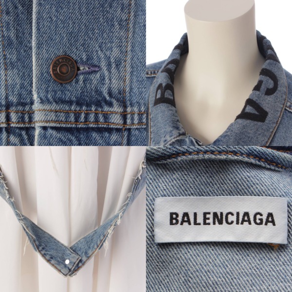 通常販売バレンシアガ BALENCIAGA 20SS デニムプリント　レーヨンパンツ パンツ