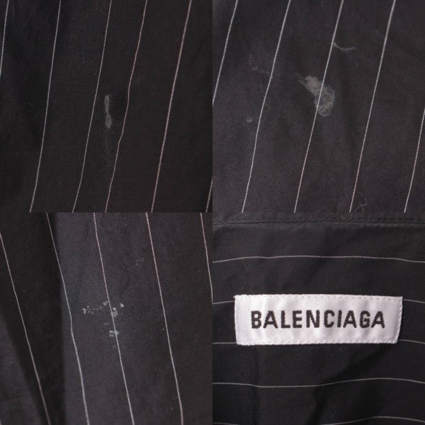 バレンシアガ(Balenciaga) 19年 ノースリーブ ストライプ シャツ