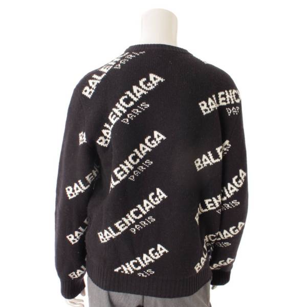 バレンシアガ(Balenciaga) メンズ ジャガードロゴ ニット セーター
