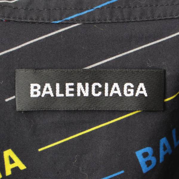 バレンシアガ(Balenciaga) 19SS メンズ 半袖 シャツ 556869 ロゴ総柄 