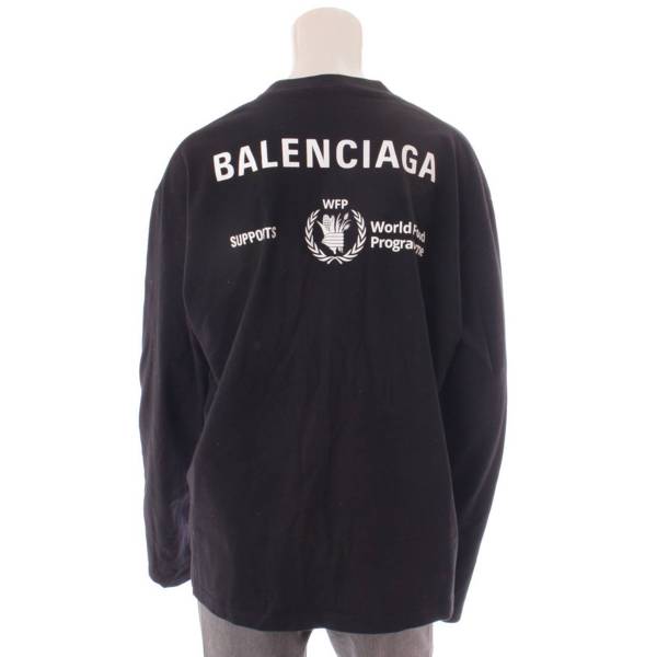 バレンシアガ(Balenciaga) メンズ 19SS WFP ロゴ 長袖 カットソー 